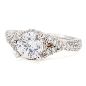 Twist Shank Accented Ring Mounting