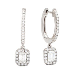 Drop Halo Earrings