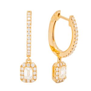 Drop Halo Earrings