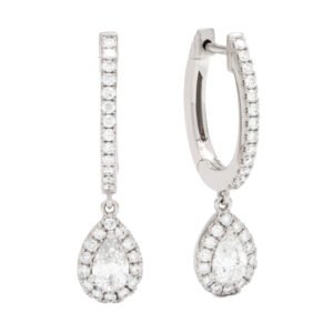 Drop Halo Earrings