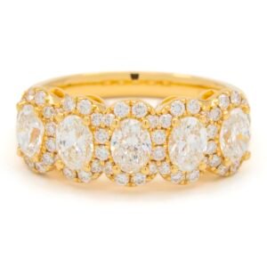 Fancy Shape Multi-Stone Band