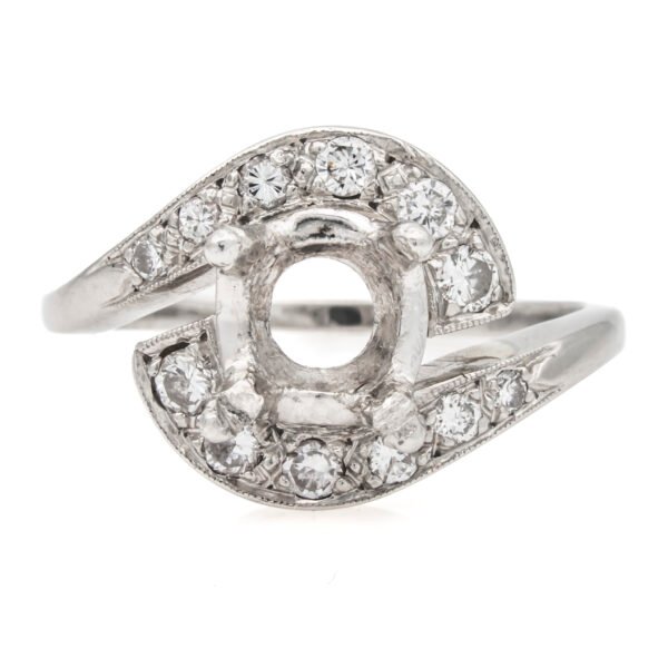 Antique Style Accented Ring Mounting