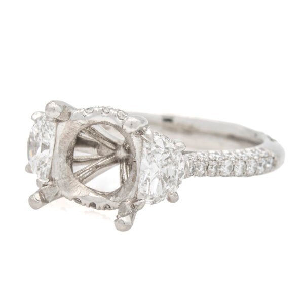 Designer 3 Stone Ring Mounting