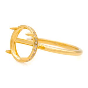 Hidden Halo Ring Mounting