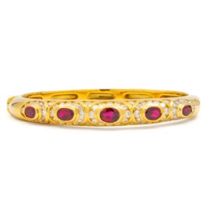 Gemstone Bangle Bracelet