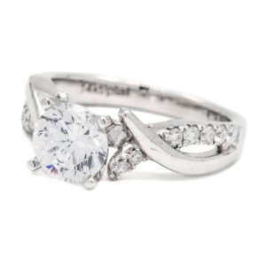 Twist Shank Accented Ring Mounting