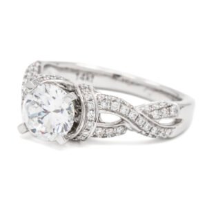 Twist Shank Accented Ring Mounting