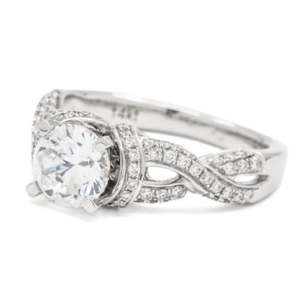 Twist Shank Accented Ring Mounting
