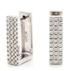 Diamond Fashion Hoop Earrings