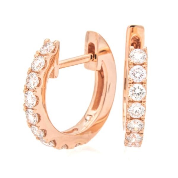Round Huggie Hoop Earrings