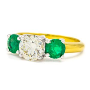 Gemstone 3 Stone Ring Mounting