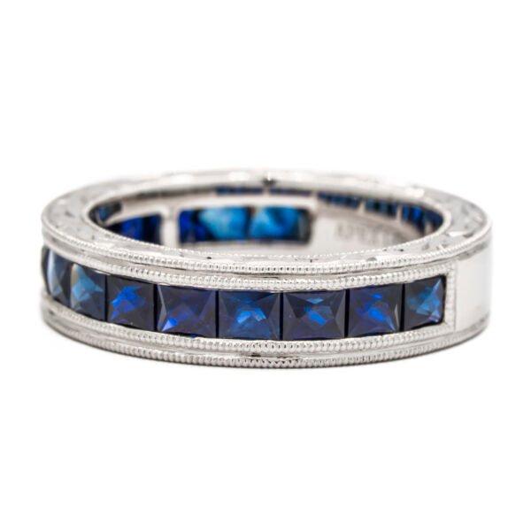 Channel Set Wedding Band