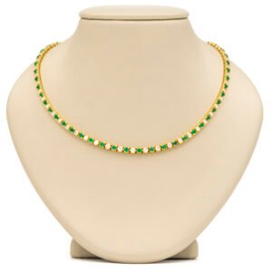 Gemstone Tennis Necklace