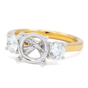 Round 3 Stone Ring Mounting