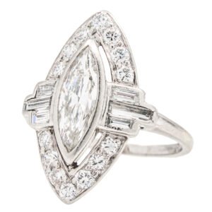 Antique Style Halo Ring