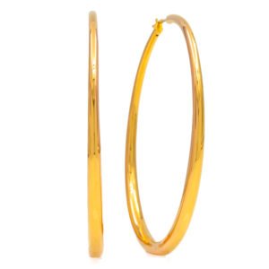 Plain Metal Hoop Earrings