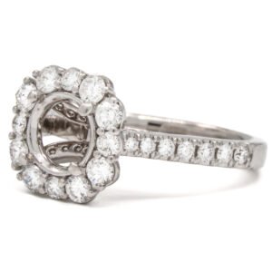 Round Halo Ring Mounting