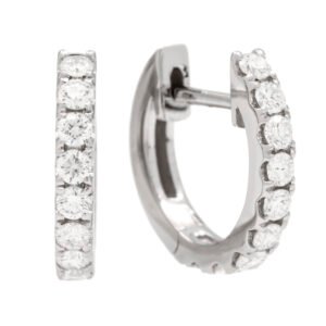 Round Huggie Hoop Earrings