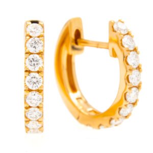 Round Huggie Hoop Earrings