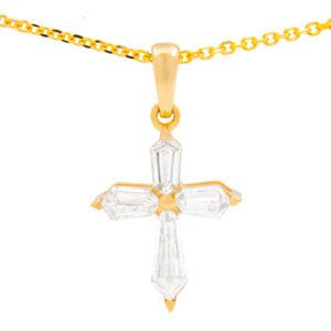 Fancy Shape Cross Pendant