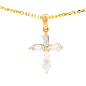 Fancy Shape Cross Pendant