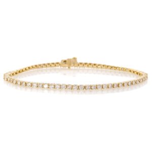 Solid/Rounded Link Tennis Bracelet