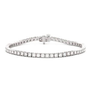 Solid/Rounded Link Tennis Bracelet