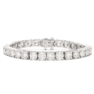 Open Basket Link Tennis Bracelet