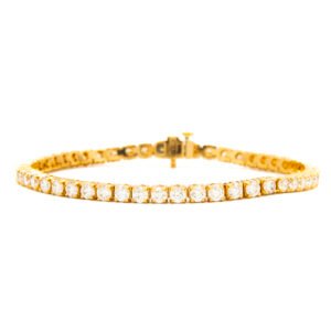 Open Basket Link Tennis Bracelet