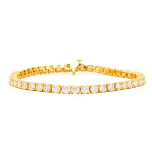 Solid/Rounded Link Tennis Bracelet