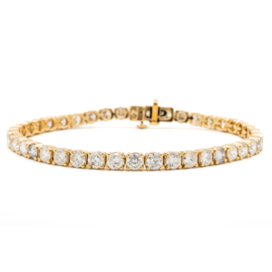 Solid/Rounded Link Tennis Bracelet