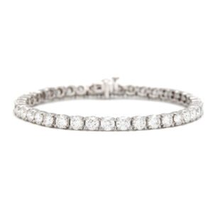 Solid/Rounded Link Tennis Bracelet