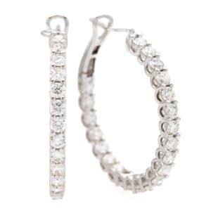Round Hoop Earrings
