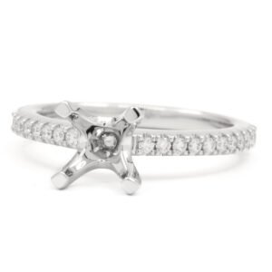 Round Accented Ring Mounting