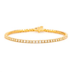 Solid/Rounded Link Tennis Bracelet