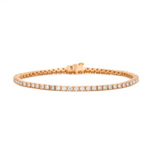 Solid/Rounded Link Tennis Bracelet
