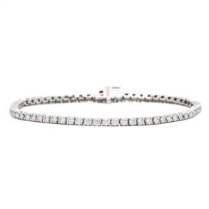 Solid/Rounded Link Tennis Bracelet