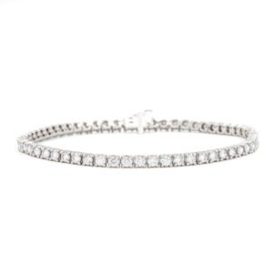 Solid/Rounded Link Tennis Bracelet