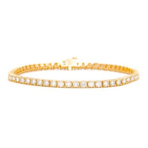 Solid/Rounded Link Tennis Bracelet