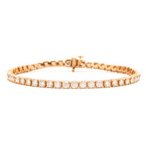 Solid/Rounded Link Tennis Bracelet
