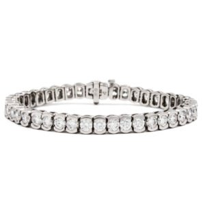 Bezel Set Tennis Bracelet
